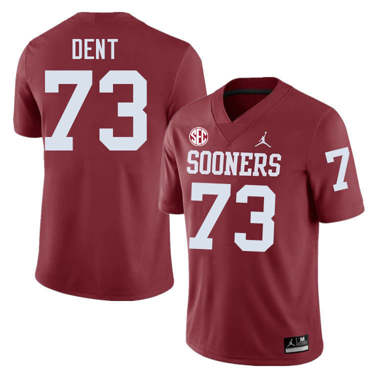 Oklahoma Sooners #73 Isaiah Dent College Football Jersey Stitched-Crimson